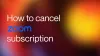 How to cancel Zoom Subscription?