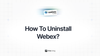 Feta guide on how to uninstall Webex