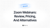 Feta guide on review, pricing and alternatives of Zoom webinars