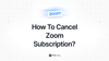 Feta guide on how to cancel Zoom subscription